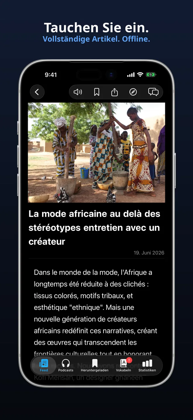 Vollständige Artikel, vollständig offline