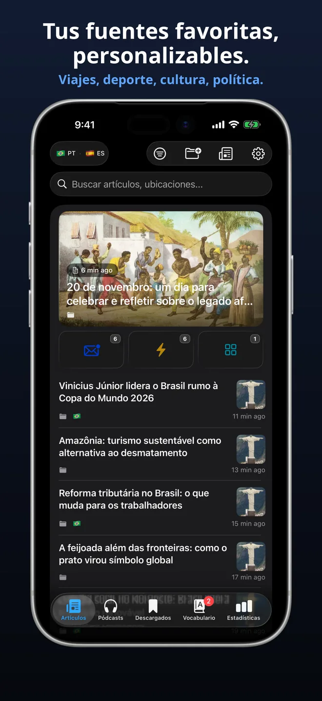 Cientos de fuentes seleccionadas en 19 idiomas