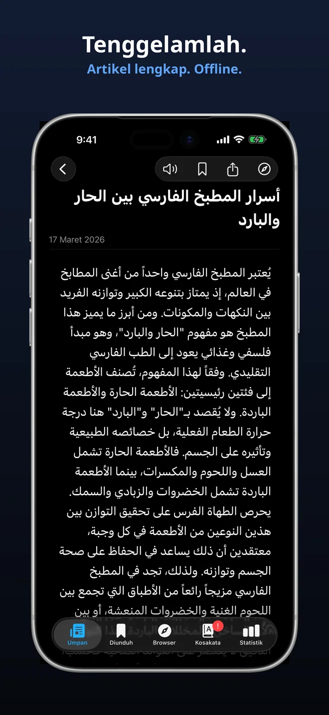 Artikel lengkap, sepenuhnya offline