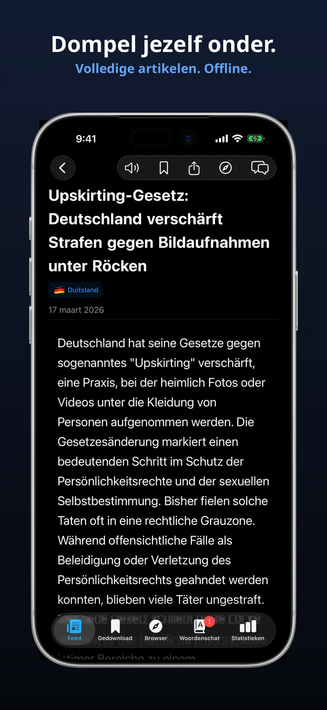 Volledige artikelen, volledig offline